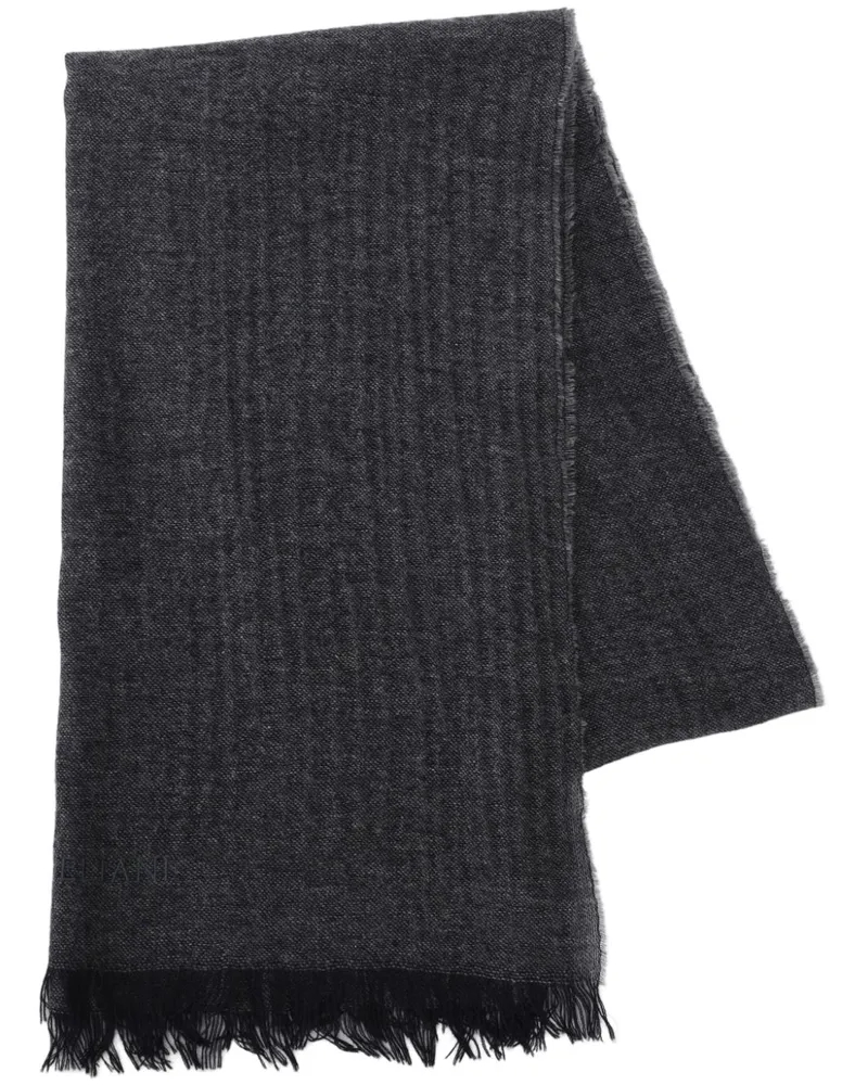 Corneliani Schal mit meliertem Effekt - Grau Grau