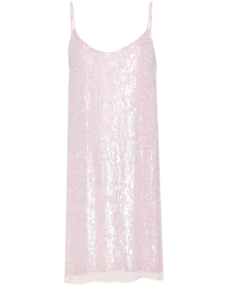 P.A.R.O.S.H. Gabriel Minikleid mit Pailletten - Rosa Rosa
