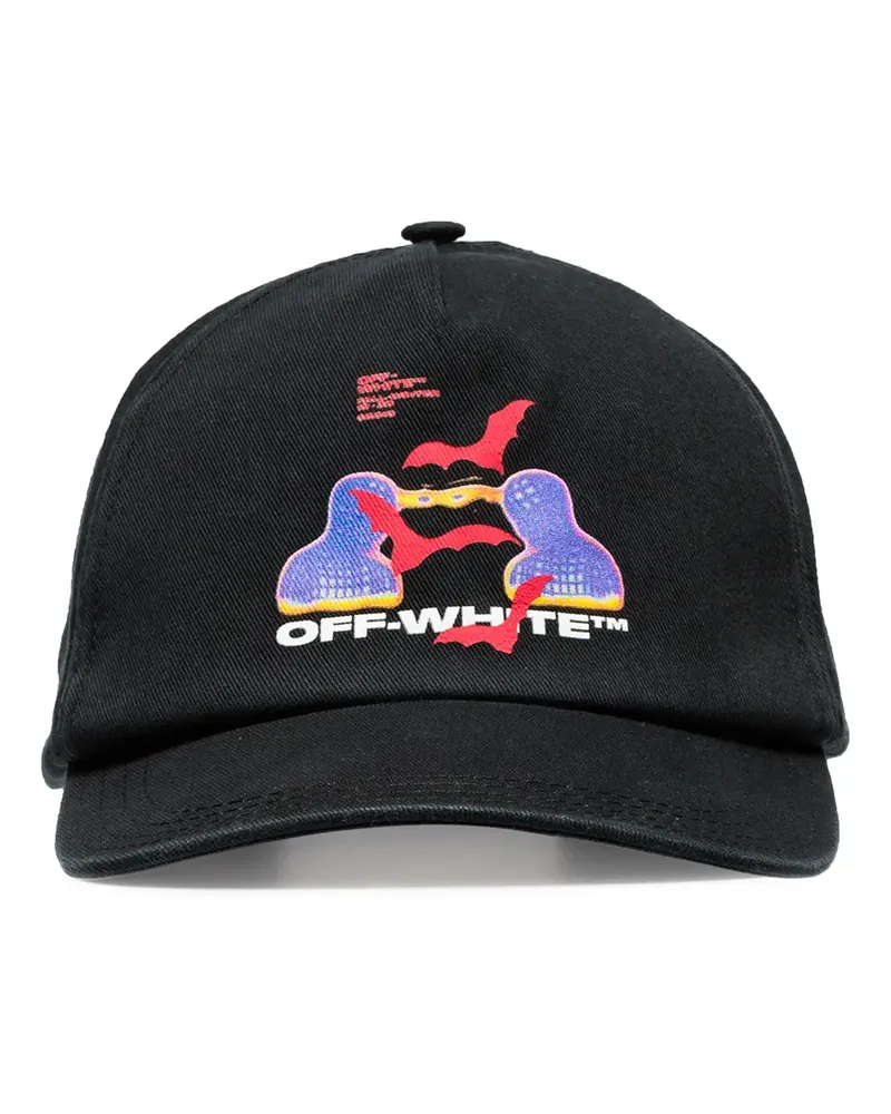 OFF-WHITE Baseballkappe mit Logo - Schwarz Schwarz