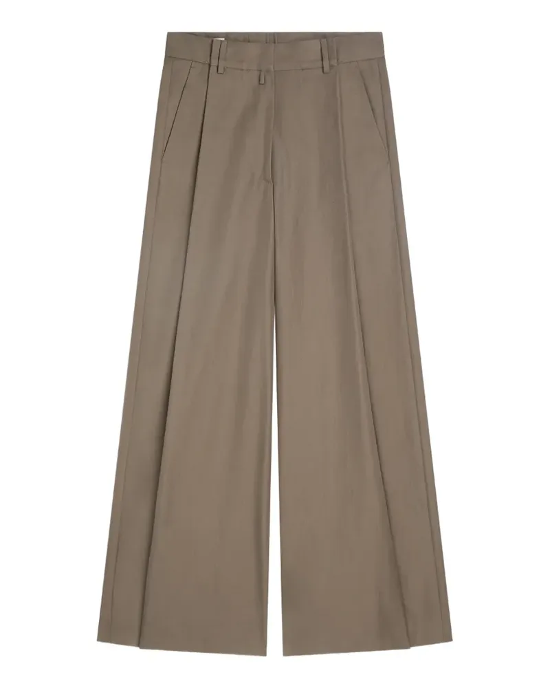 Dries van Noten Weite Hose mit Falten - Grau Grau