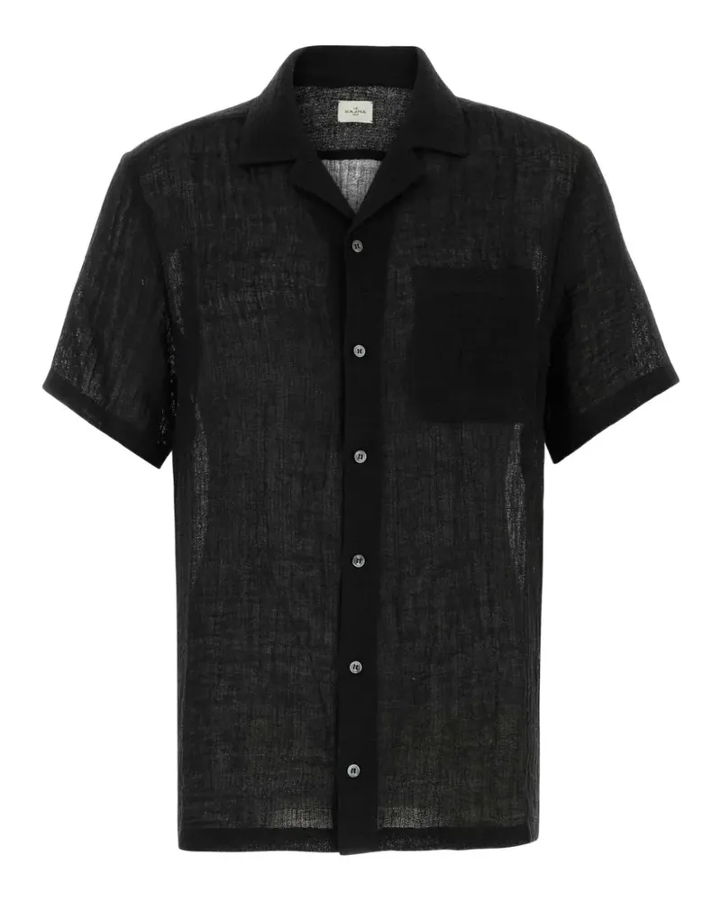Le Kasha 1918 Botad pocket shirt - Schwarz Schwarz