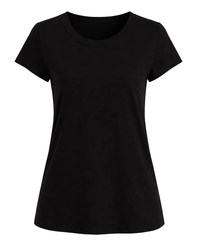 Velvet City Slub crew-neck T-shirt - Schwarz Schwarz