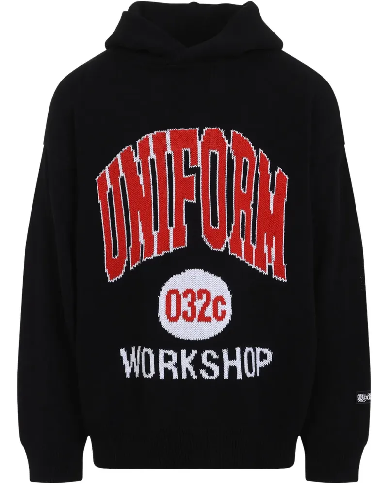032c Lucky Strike Hoodie - Schwarz Schwarz
