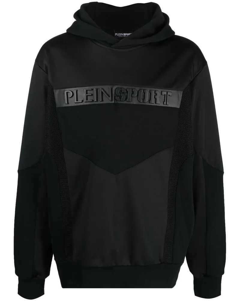 Philipp Plein Hoodie mit Logo-Prägung - Schwarz Schwarz