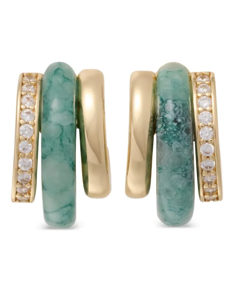 Roxanne Assoulin Stone Huggie earrings - Gold Gold