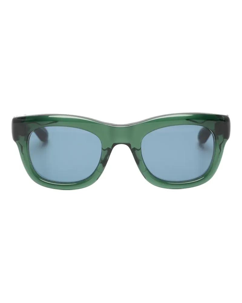 MATSUDA Sonnenbrille mit eckigem Gestell - Grün Grün