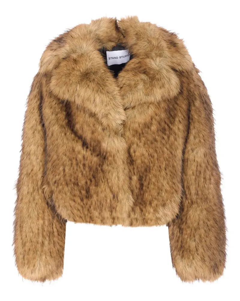 STAND Jacke aus Faux Fur - Braun Braun