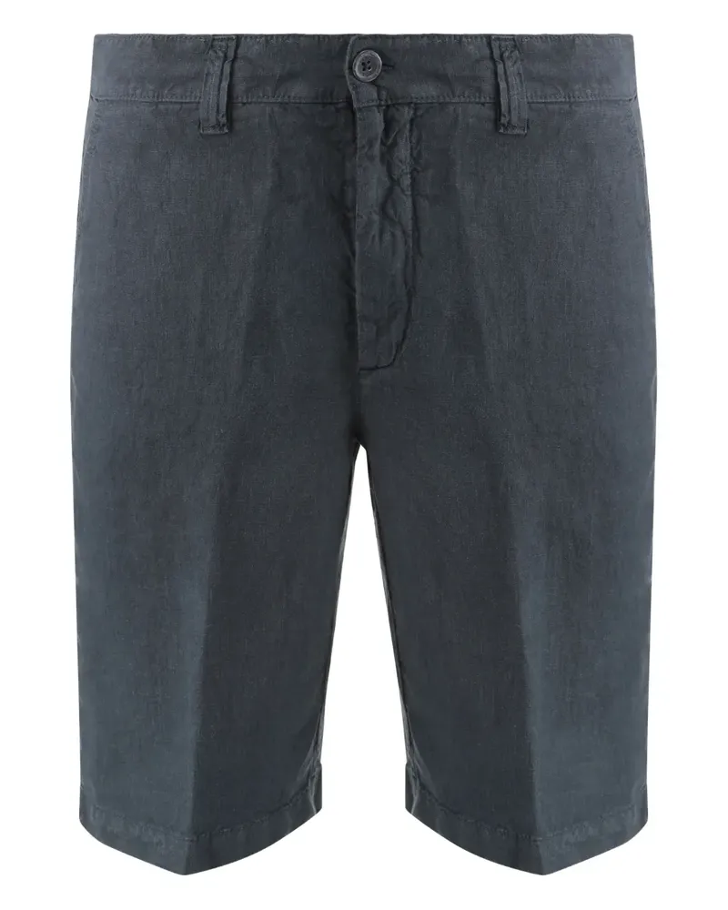 120% Lino Bermudas aus Leinen - Grau Grau
