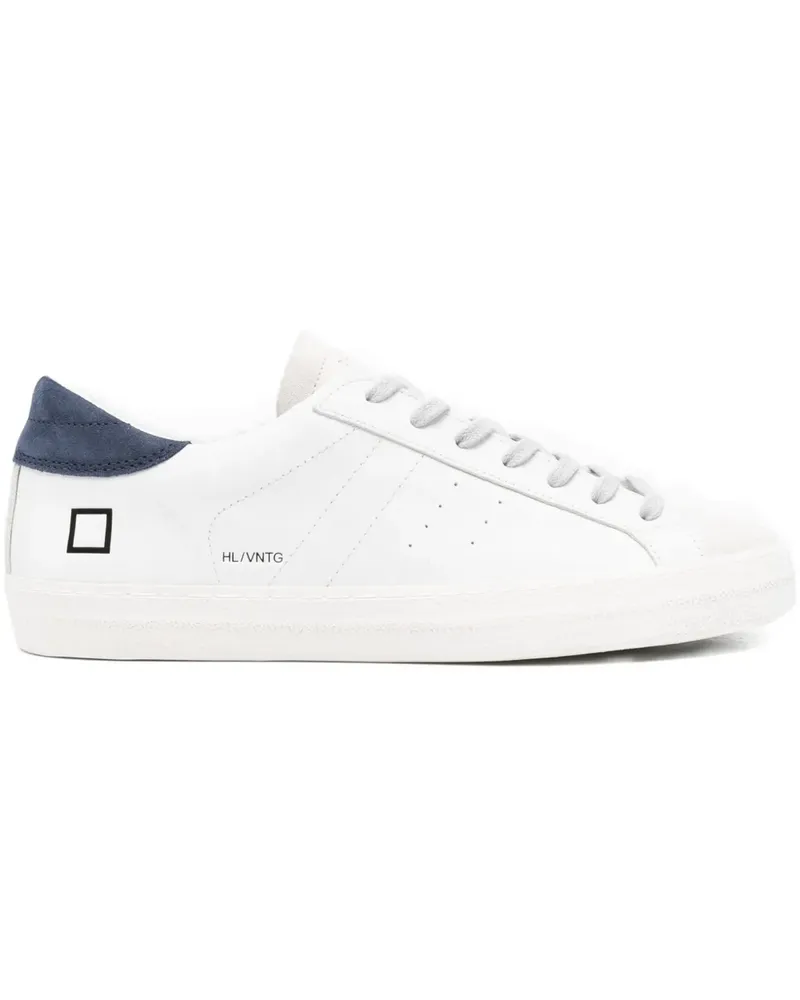 D.A.T.E. Hill Low Sneakers mit Wildledereinsätzen - Weiß Weiß