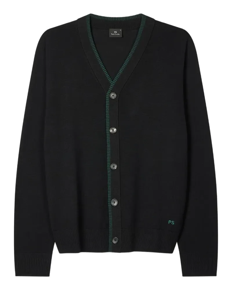 Paul Smith Cardigan aus Merinowolle - Schwarz Schwarz
