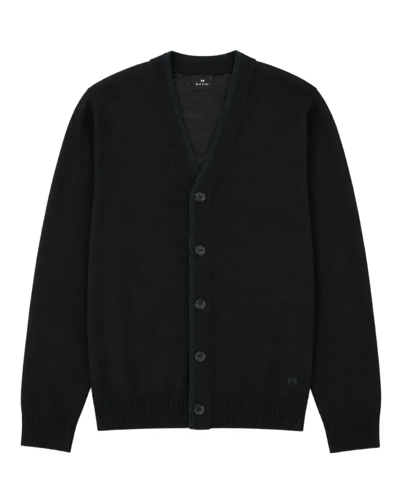 Paul Smith Cardigan aus Merinowolle - Schwarz Schwarz