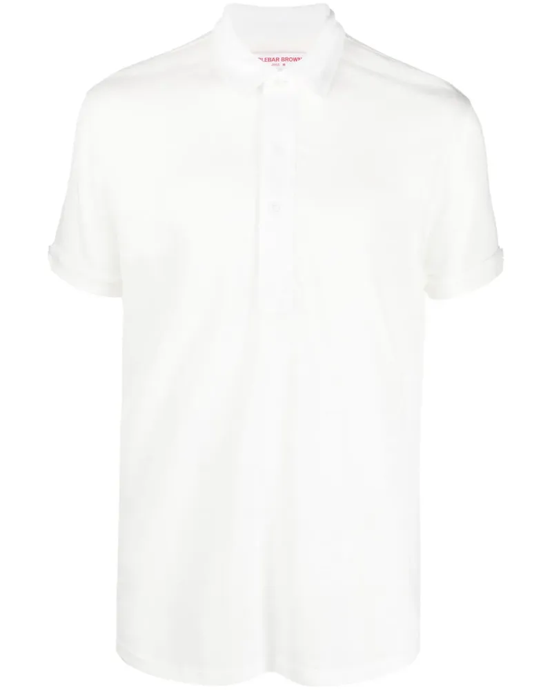 Orlebar Brown Sebastian Poloshirt aus Leinen - Weiß Weiß
