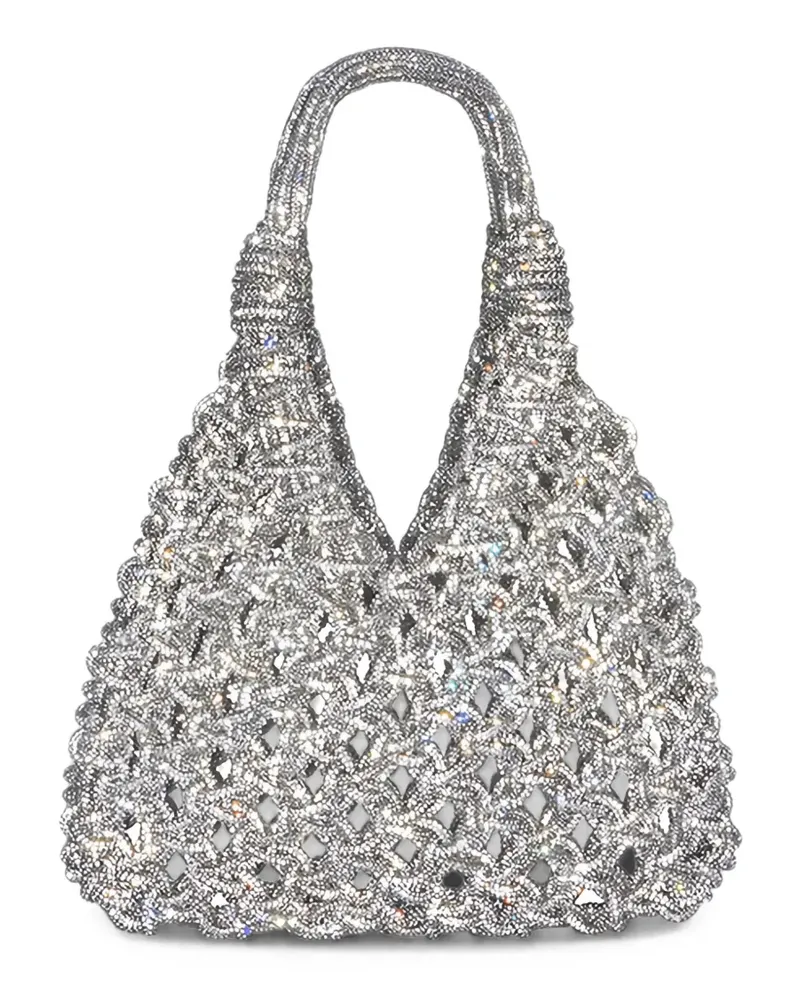 HIBOURAMA Vannifique crystal-embellished tote bag - Silber Silber