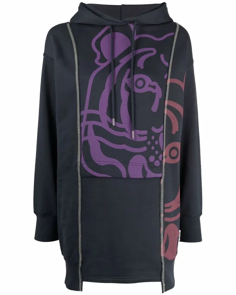 Kenzo Hoodie mit grafischem Print - Blau Blau