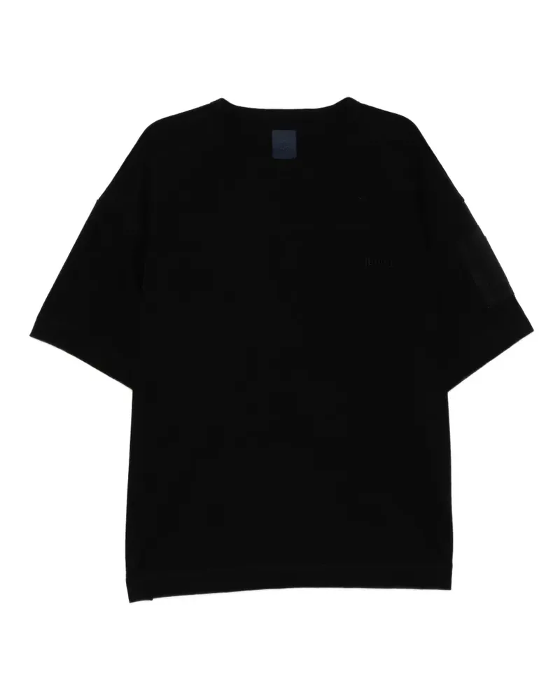 JUUN.J T-Shirt mit Logo-Stickerei - Schwarz Schwarz