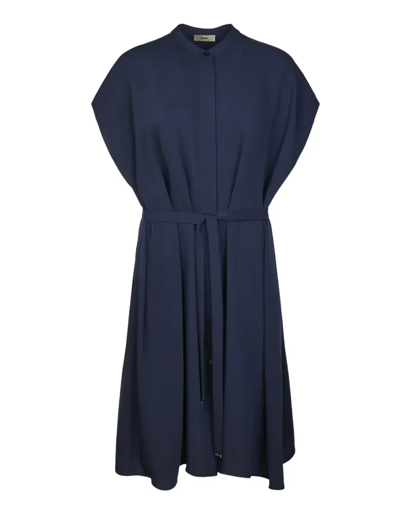 Herno belted midi dress - Blau Blau