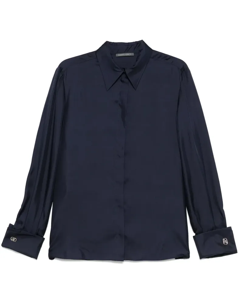 Alberta Ferretti Hemd aus Seide - Blau Blau