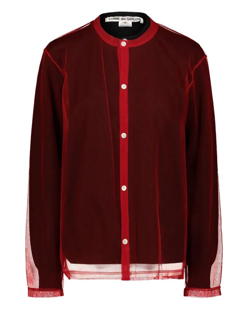 Comme des Garçons Cardigan mit Rundhalsausschnitt - Rot Rot