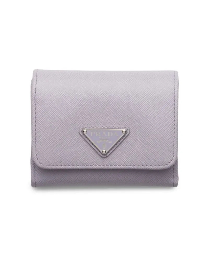Prada Portemonnaie mit Triangel-Logo - Violett Violett
