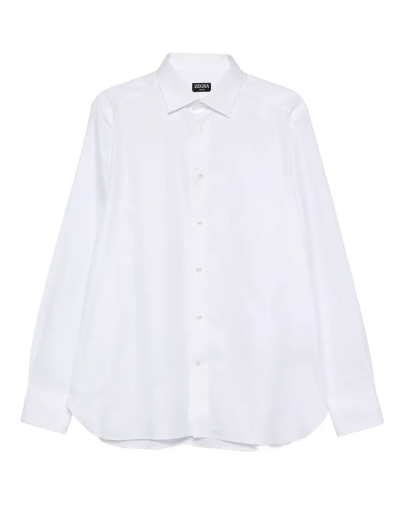 Ermenegildo Zegna Klassisches Hemd - Weiß Weiß