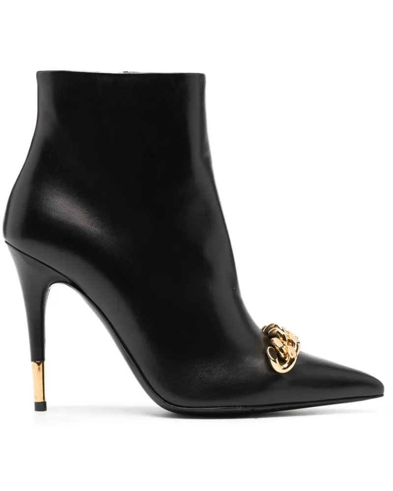 Tom Ford Stiefeletten mit Ketten - Schwarz Schwarz