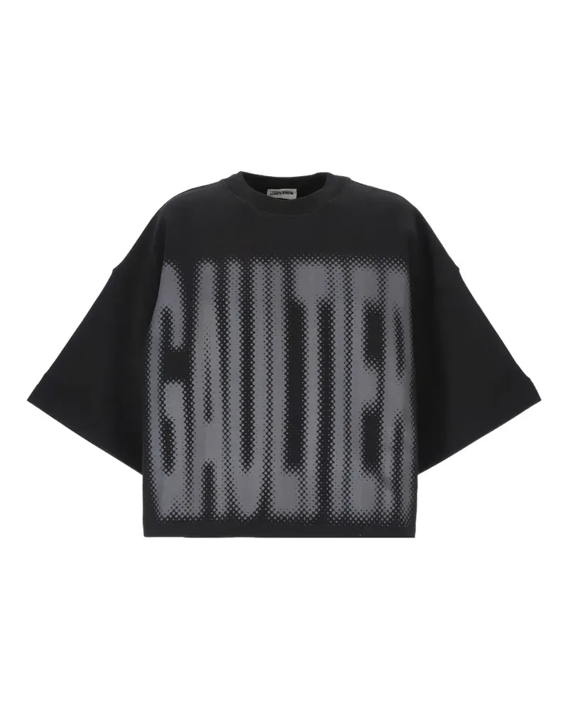 Jean Paul Gaultier T-Shirt mit Logo-Print - Schwarz Schwarz