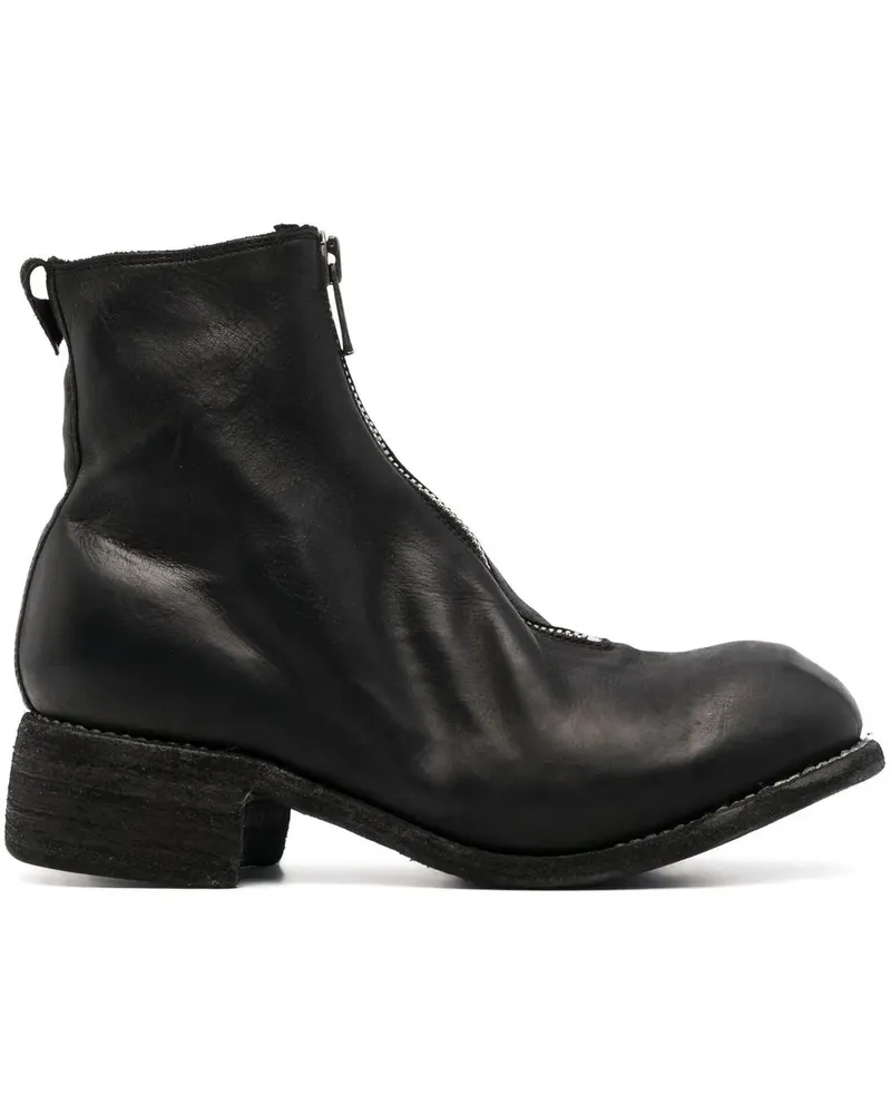 GUIDI Stiefel mit Reißverschluss - Schwarz Schwarz