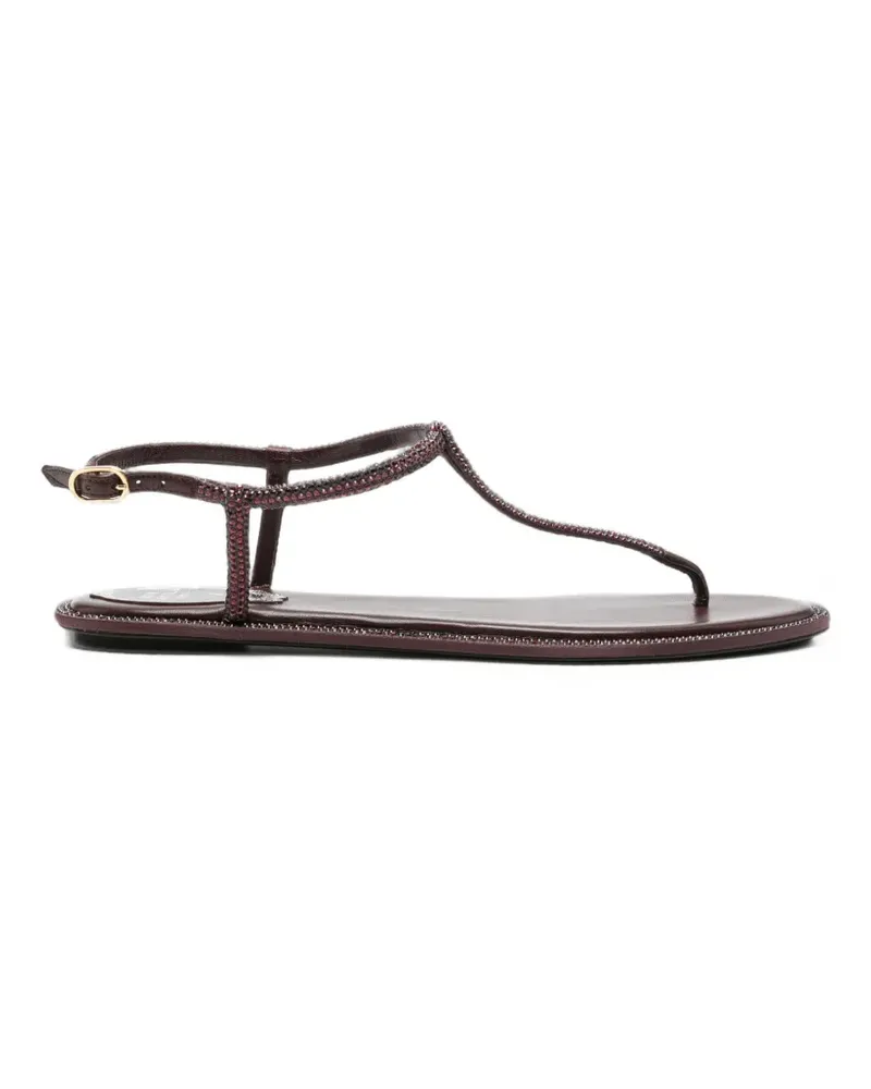 René Caovilla Diana Sandalen mit Kristallverzierung - Rot Rot