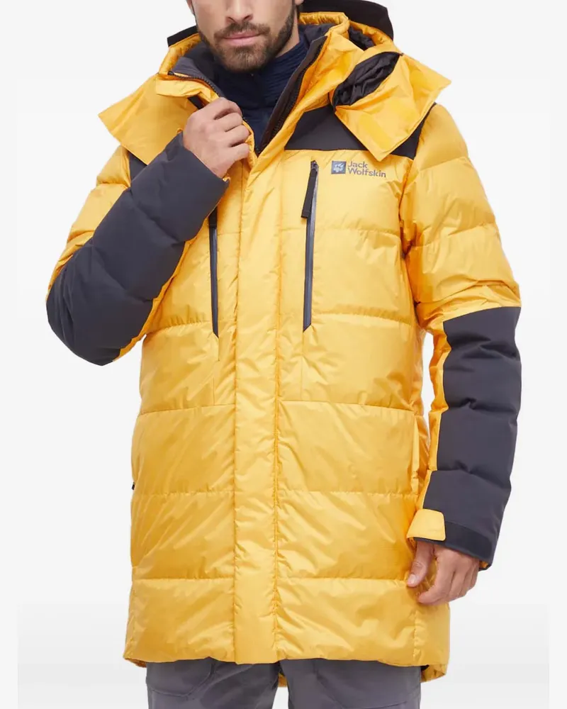 Jack Wolfskin 1995 Series hooded quilted jacket - Gelb Gelb