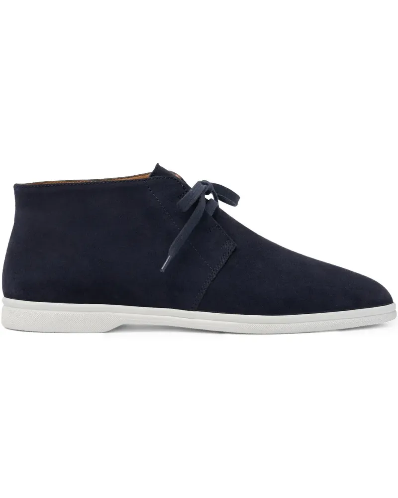 Scarosso High-Top-Sneakers aus Wildleder - Blau Blau