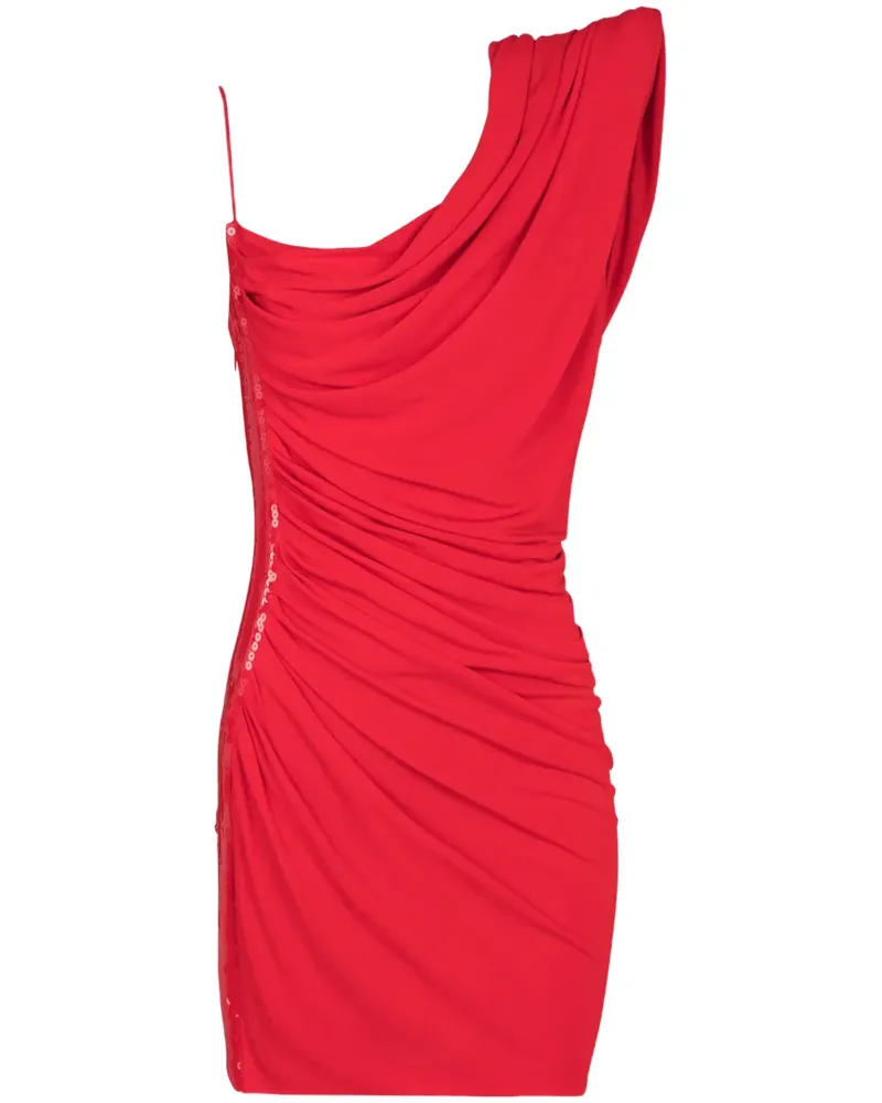Balmain Kleid mit Pailletten - Rot Rot