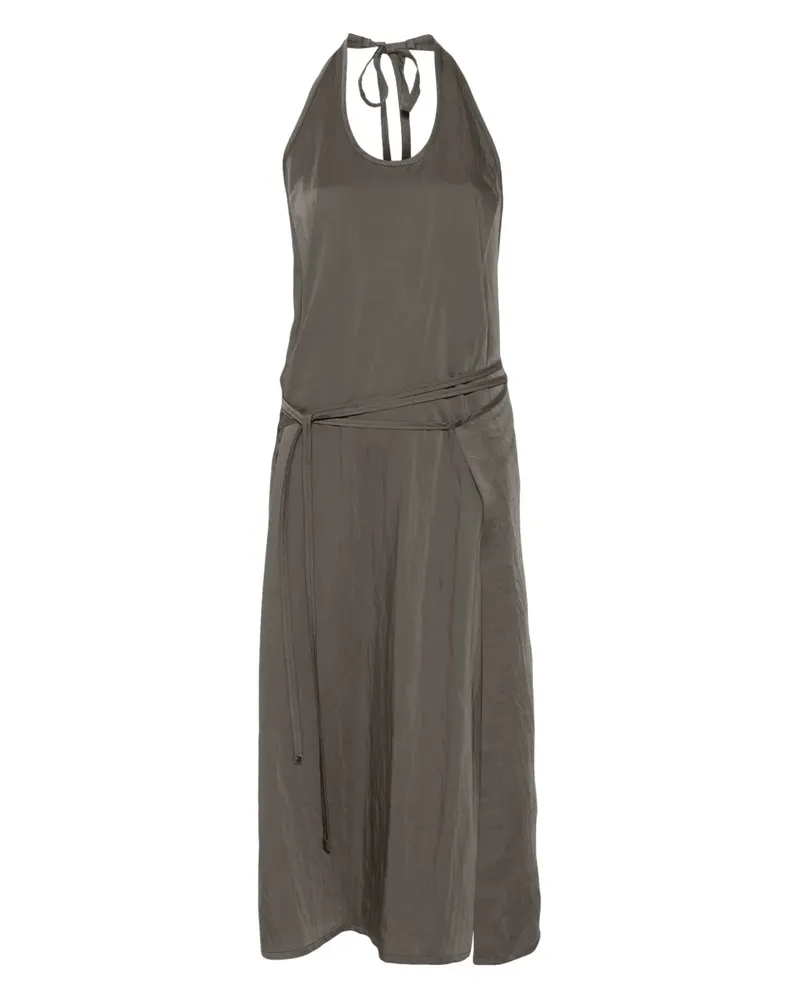 Christophe Lemaire Apron Midikleid - Grau Grau