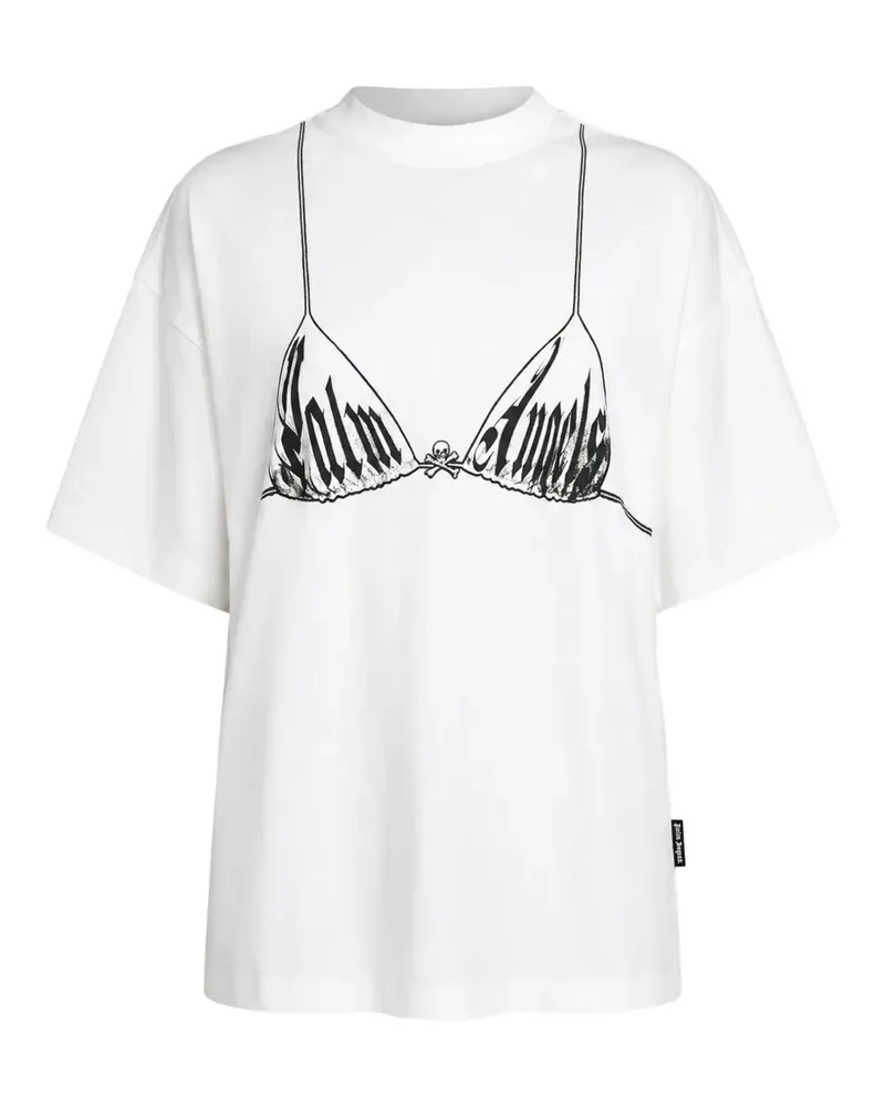 Palm Angels Bra Loose crew-neck T-shirt - Weiß Weiß