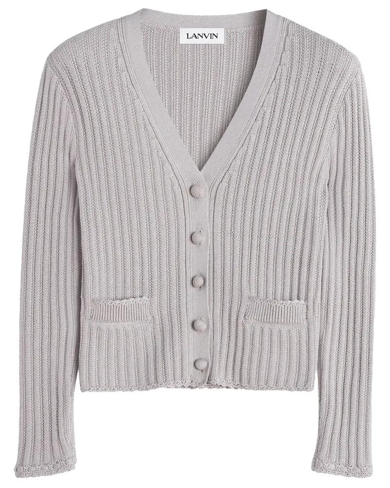 Lanvin Cardigan mit V-Ausschnitt - Grau Grau