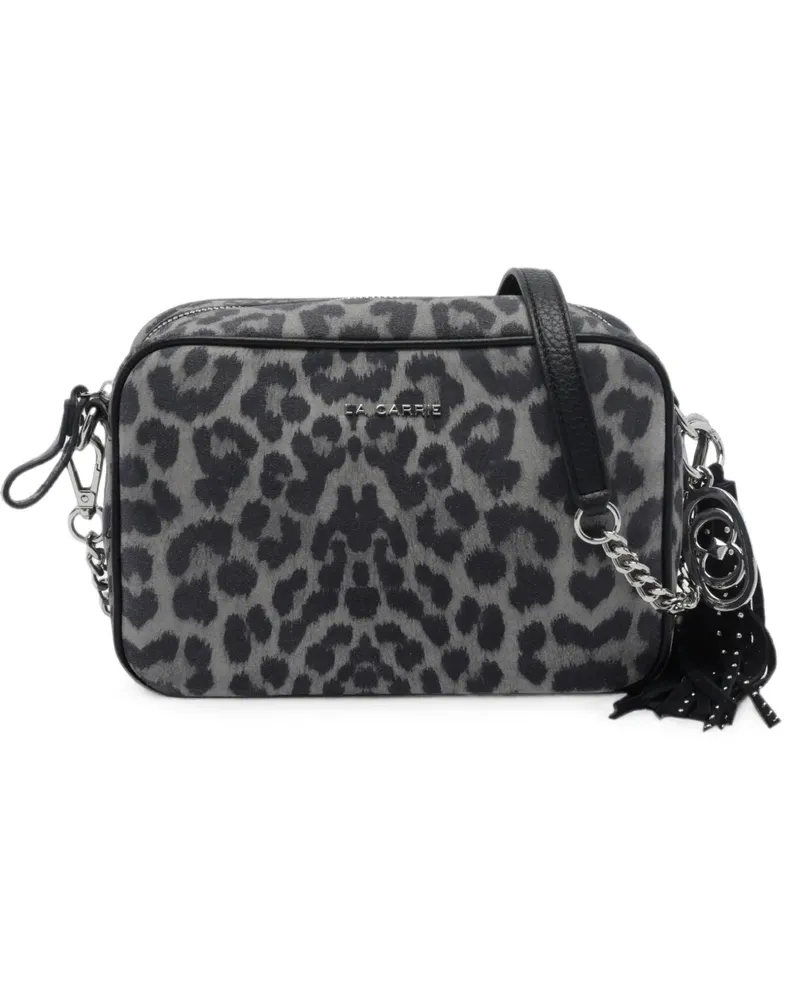 LA CARRIE Lio leopard-print cross body bag - Grau Grau