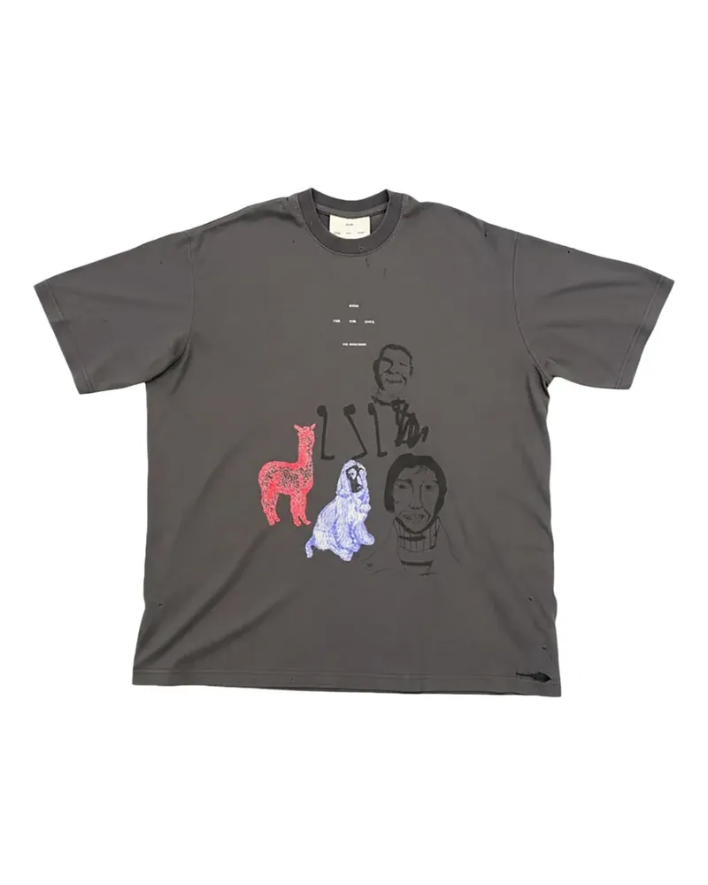 Song For The Mute sketchbook-print T-shirt - Grau Grau