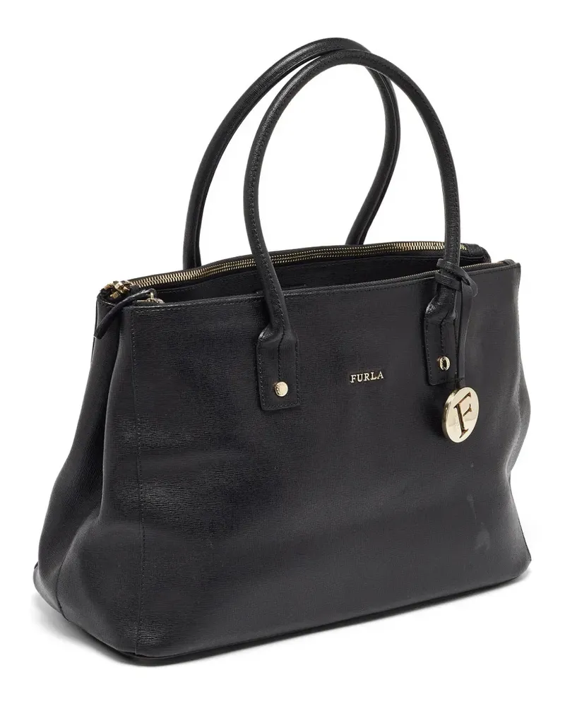 Furla Linda leather tote bag - Schwarz Schwarz