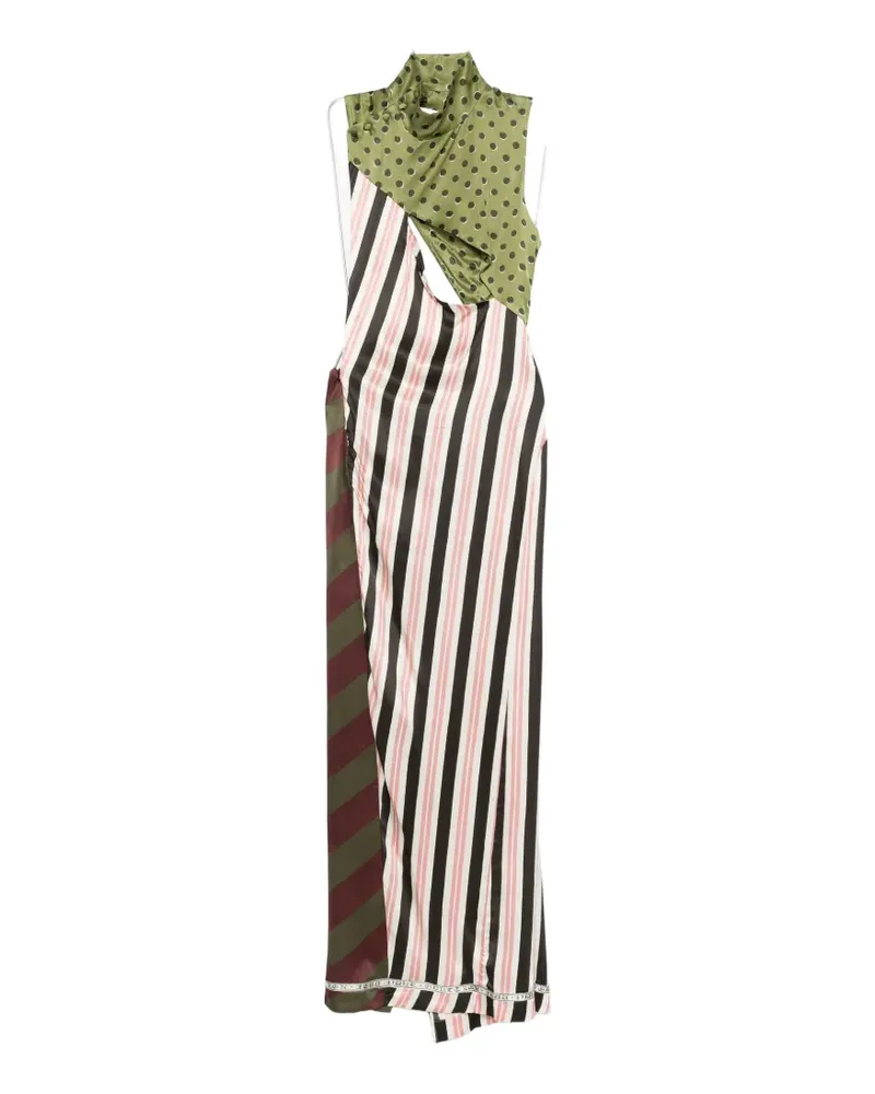 Jean Paul Gaultier patchwork sleeveless maxi dress - Grün Grün