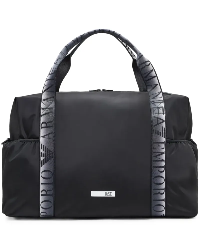 EA7 Reisetasche mit Logo-Detail - Schwarz Schwarz