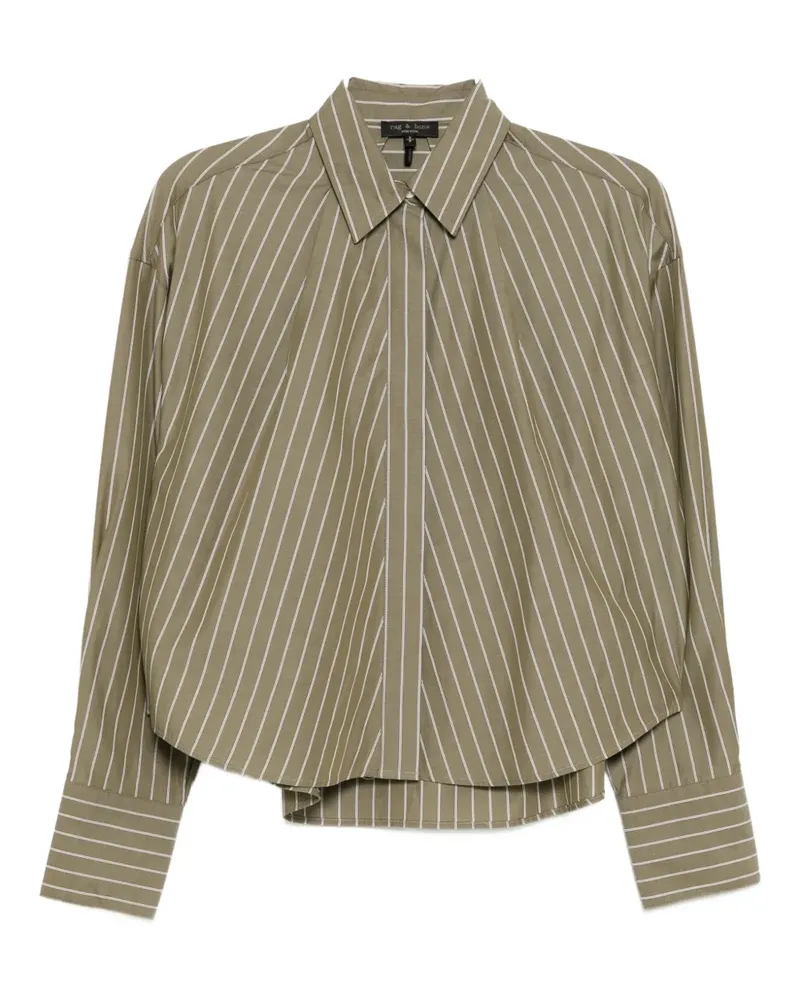 Rag & Bone Martha striped poplin shirt - Grün Grün