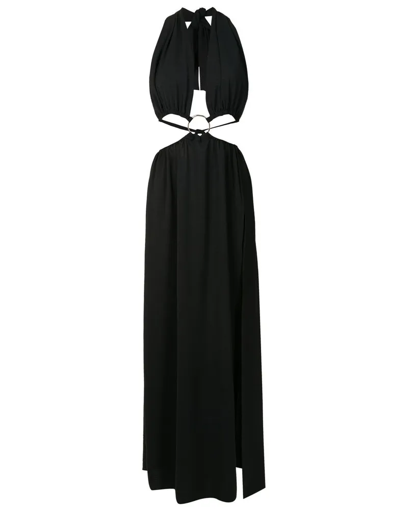 OLYMPIAH Maxikleid mit Cut-Outs Schwarz