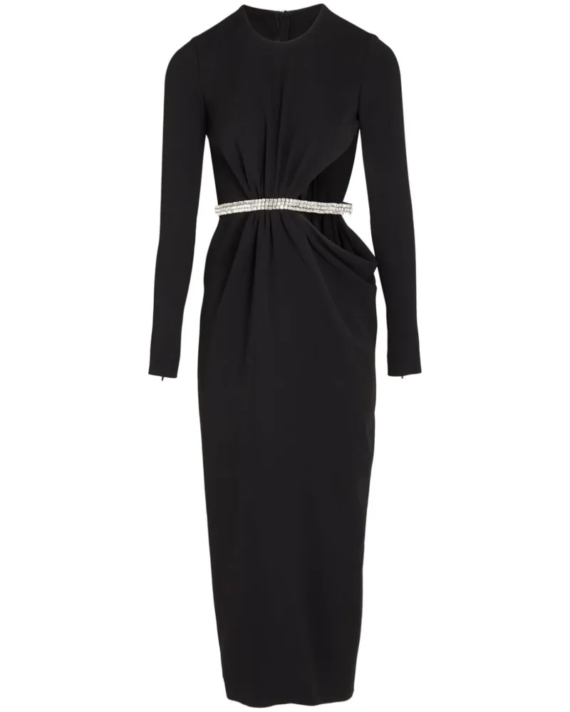 Giambattista Valli Kleid mit Strass - Schwarz Schwarz