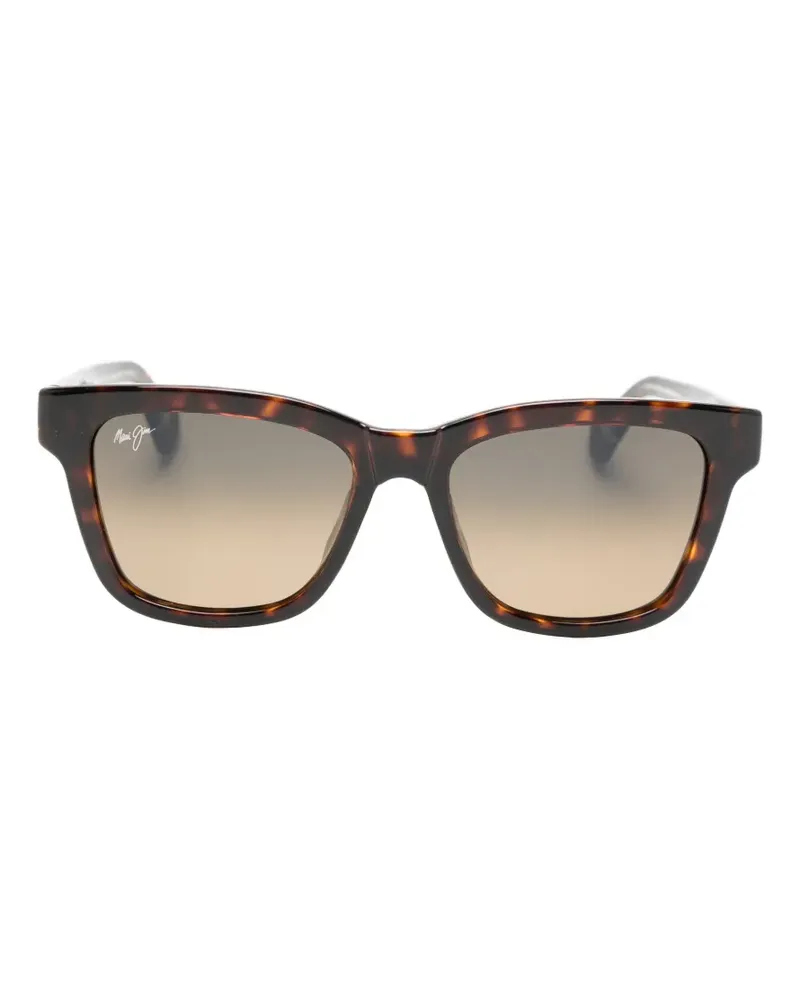 Maui Jim tortoiseshell-effect square-frame sunglasses - Braun Braun