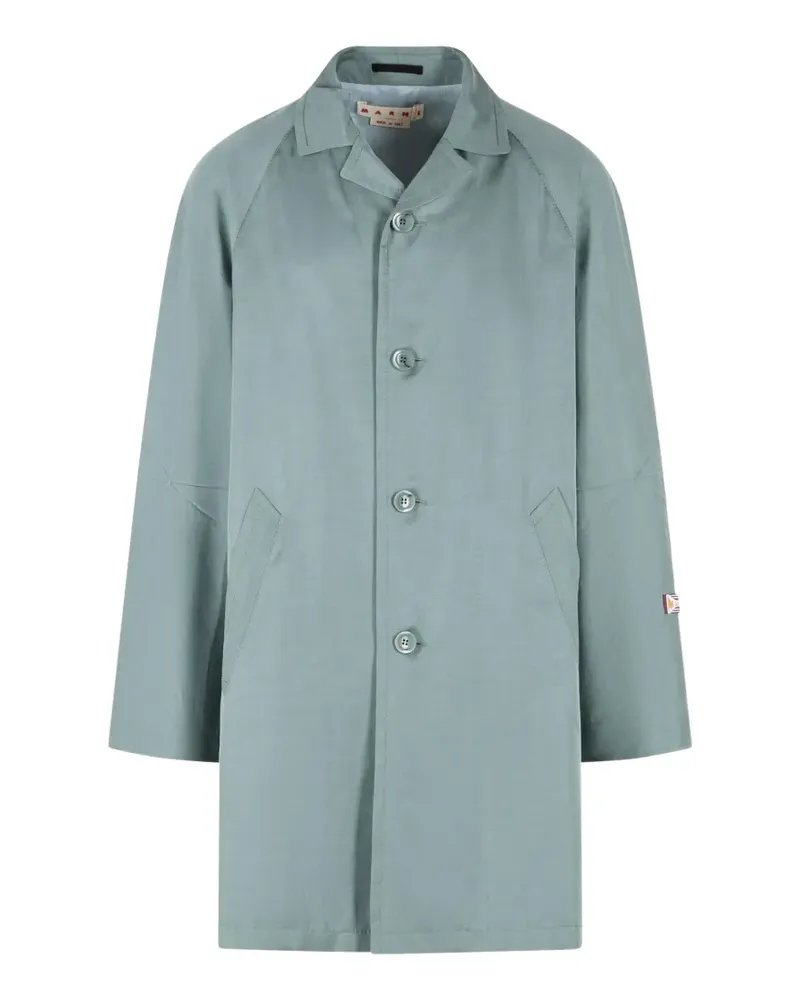 Marni buttoned trench coat - Blau Blau