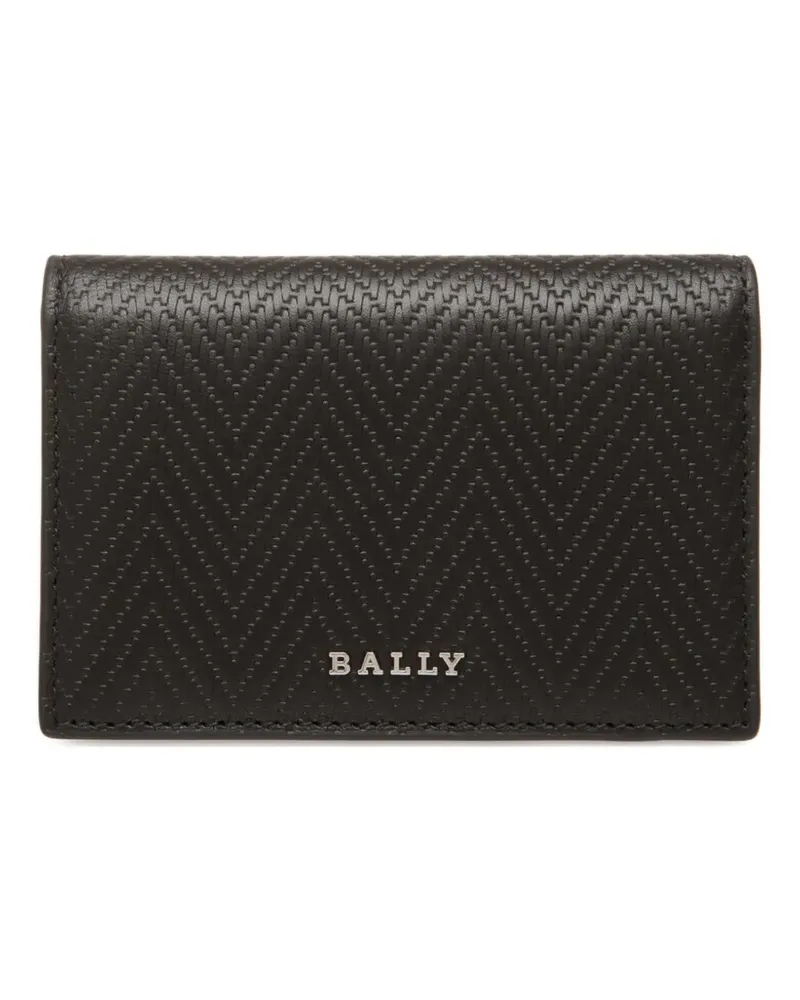 Bally Kartenetui mit Logo-Applikation - Schwarz Schwarz
