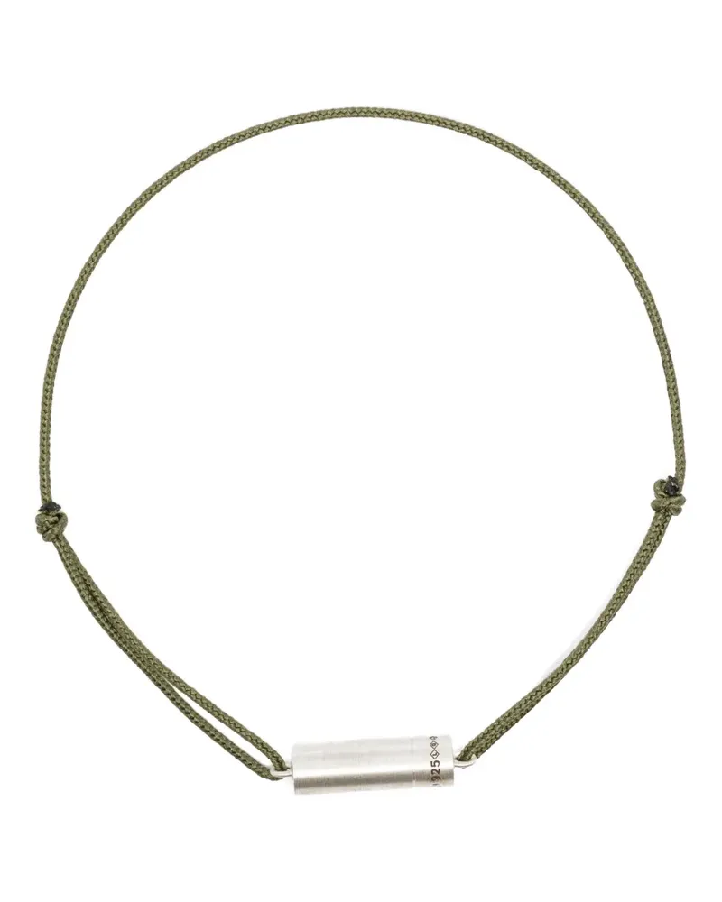 Le Gramme engraved-logo bracelet - Grün Grün