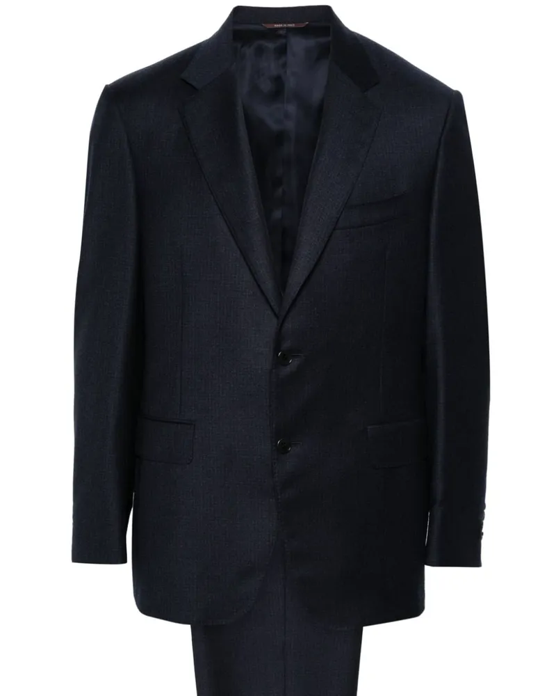 Canali Anzug aus Wolle - Blau Blau