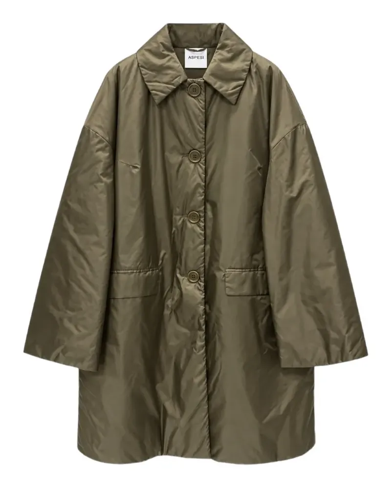 ASPESI oversized single-breasted coat - Grün Grün