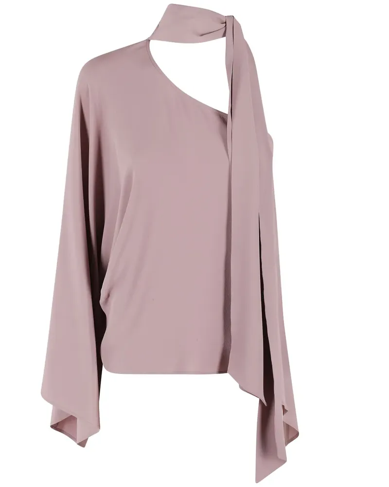 Federica Tosi Bluse aus Chinakrepp - Rosa Rosa