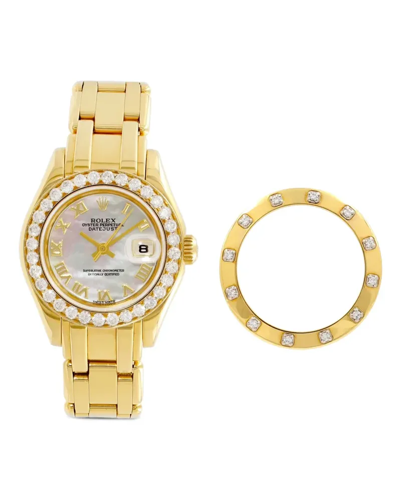 Rolex Pearlmaster Armbanduhr mit Diamanten 29mm - Nude Nude